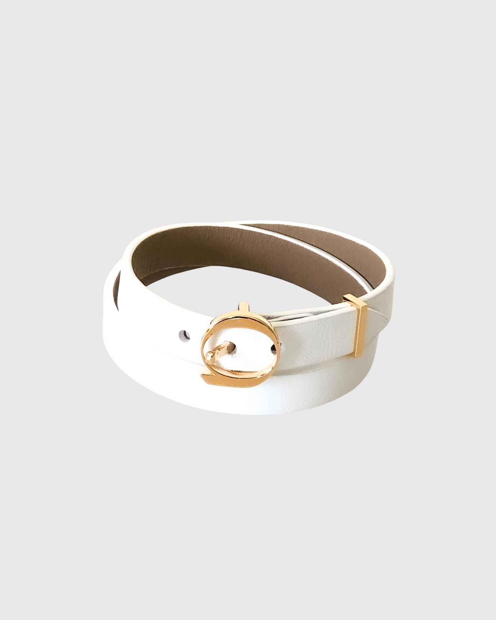 Duo Twist Bracelet White/Beige