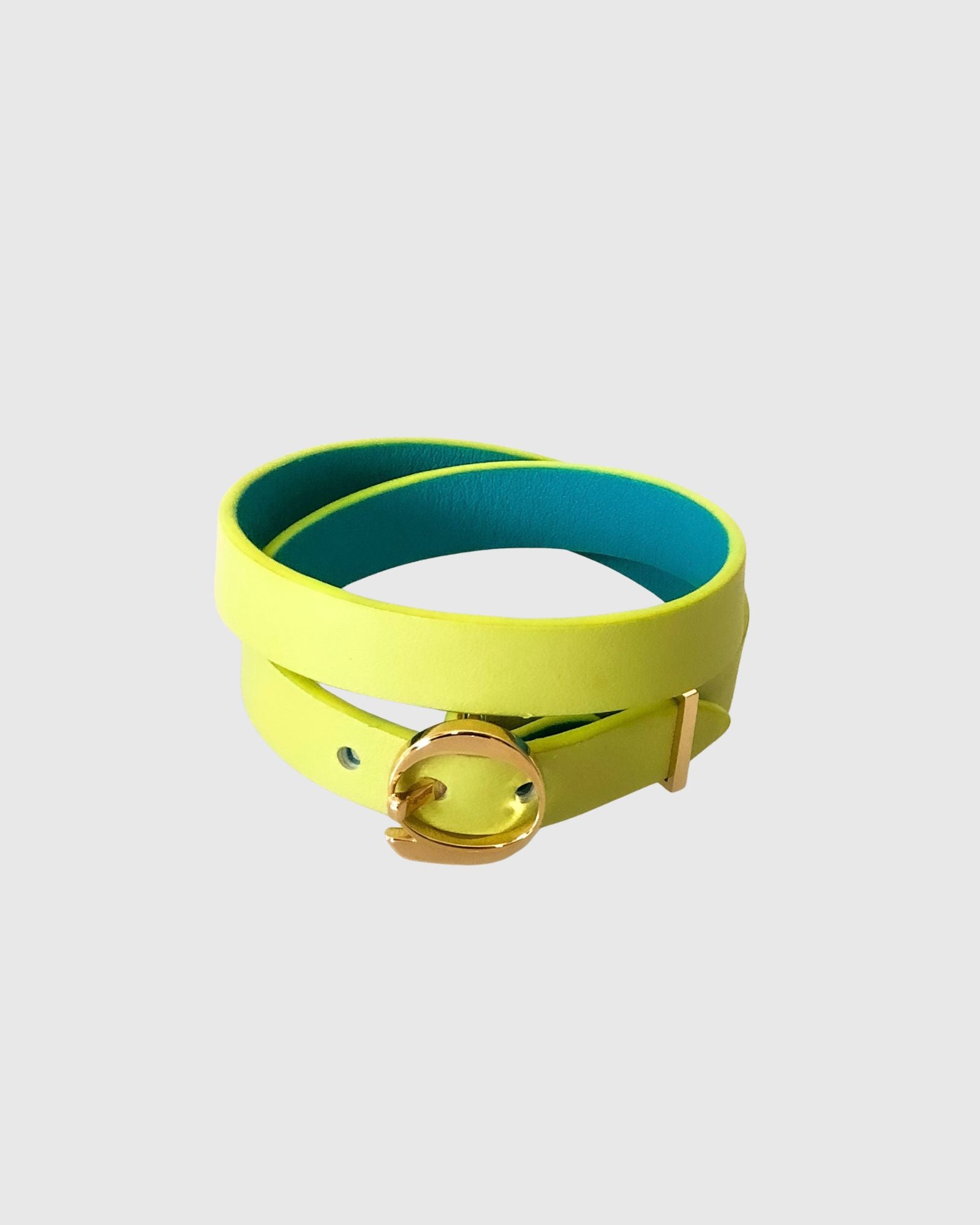 Duo Twist Bracelet Lime/Turquoise