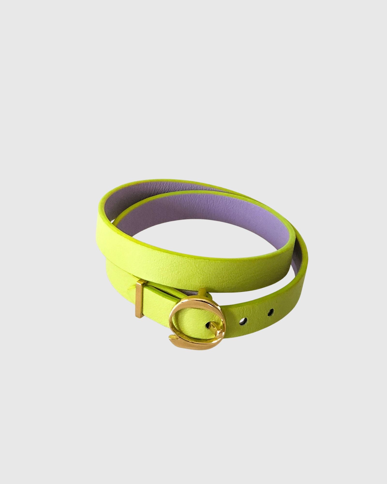 Duo Twist Bracelet Lime/Lila