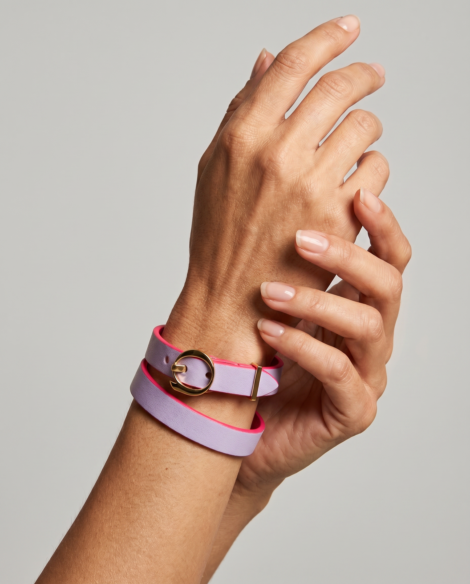 Duo Twist Bracelet Lime/Lila