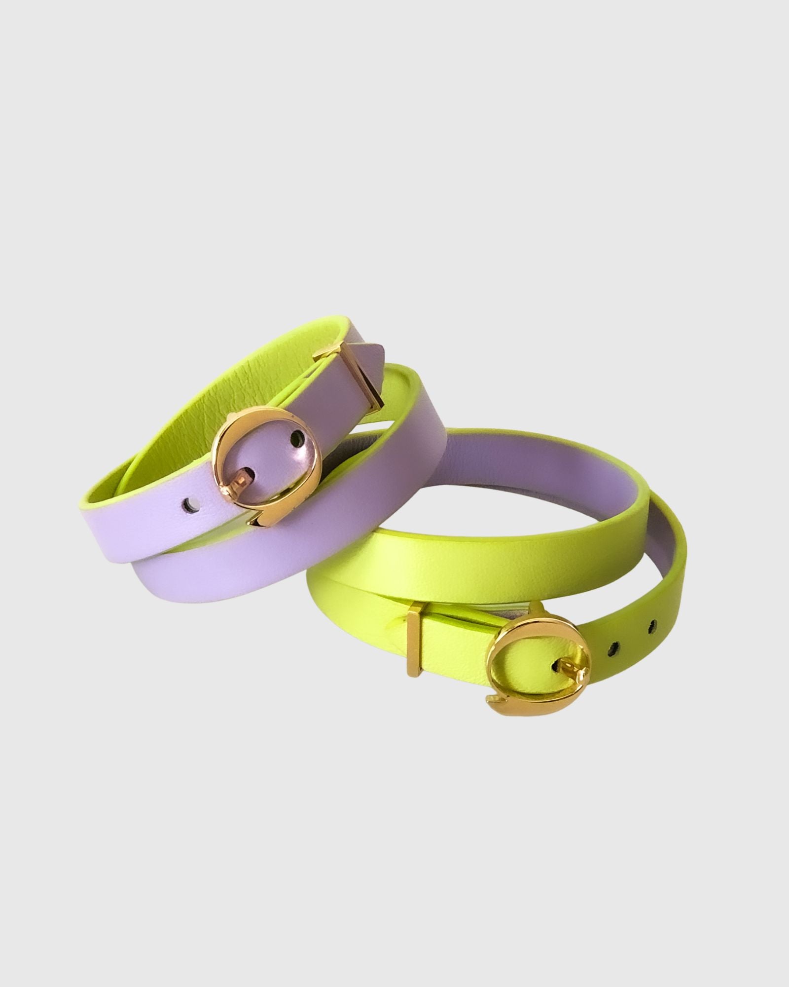 Duo Twist armband lime lila Amante Antwerp