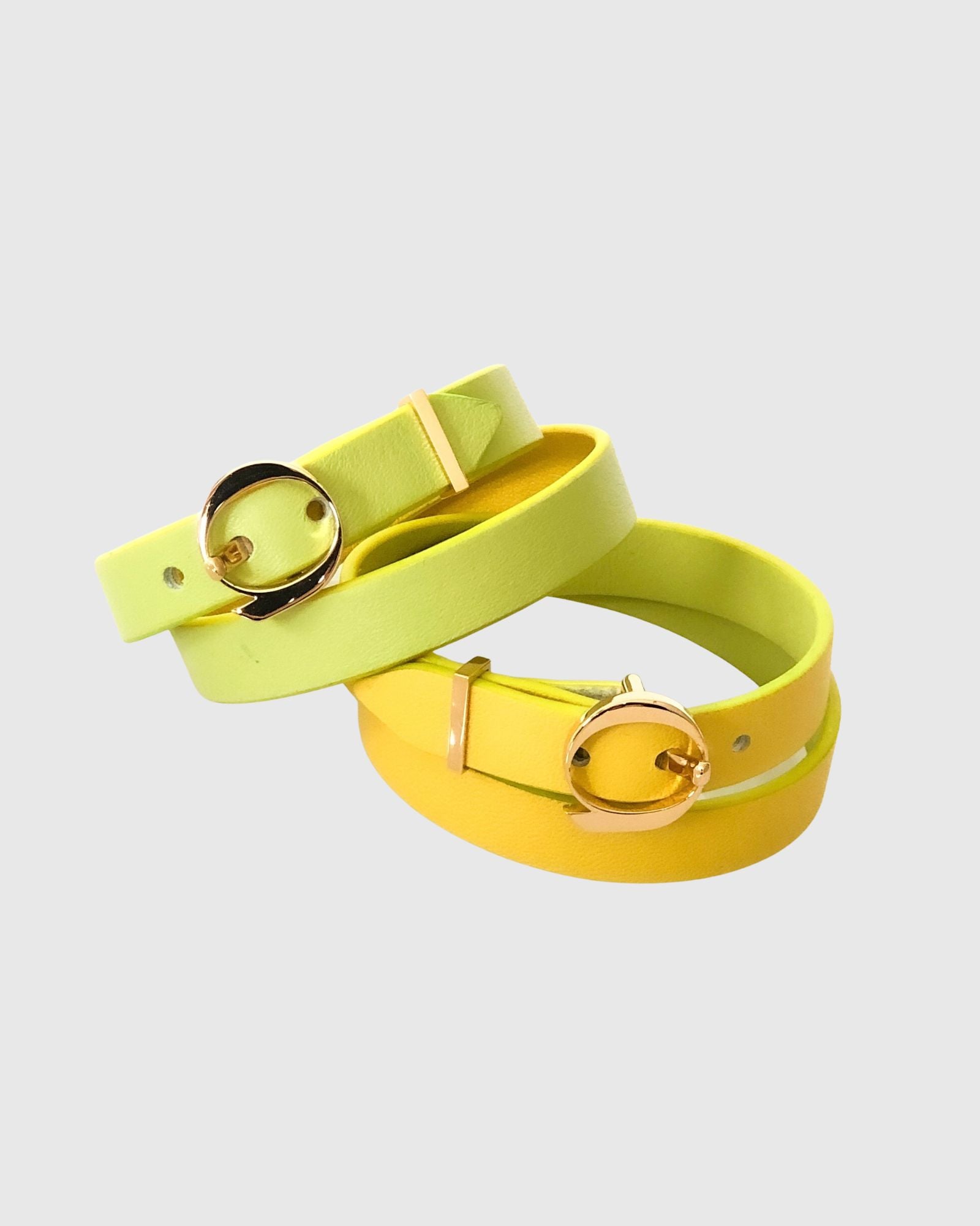 Duo Twist armband geel lime Amante Antwerp