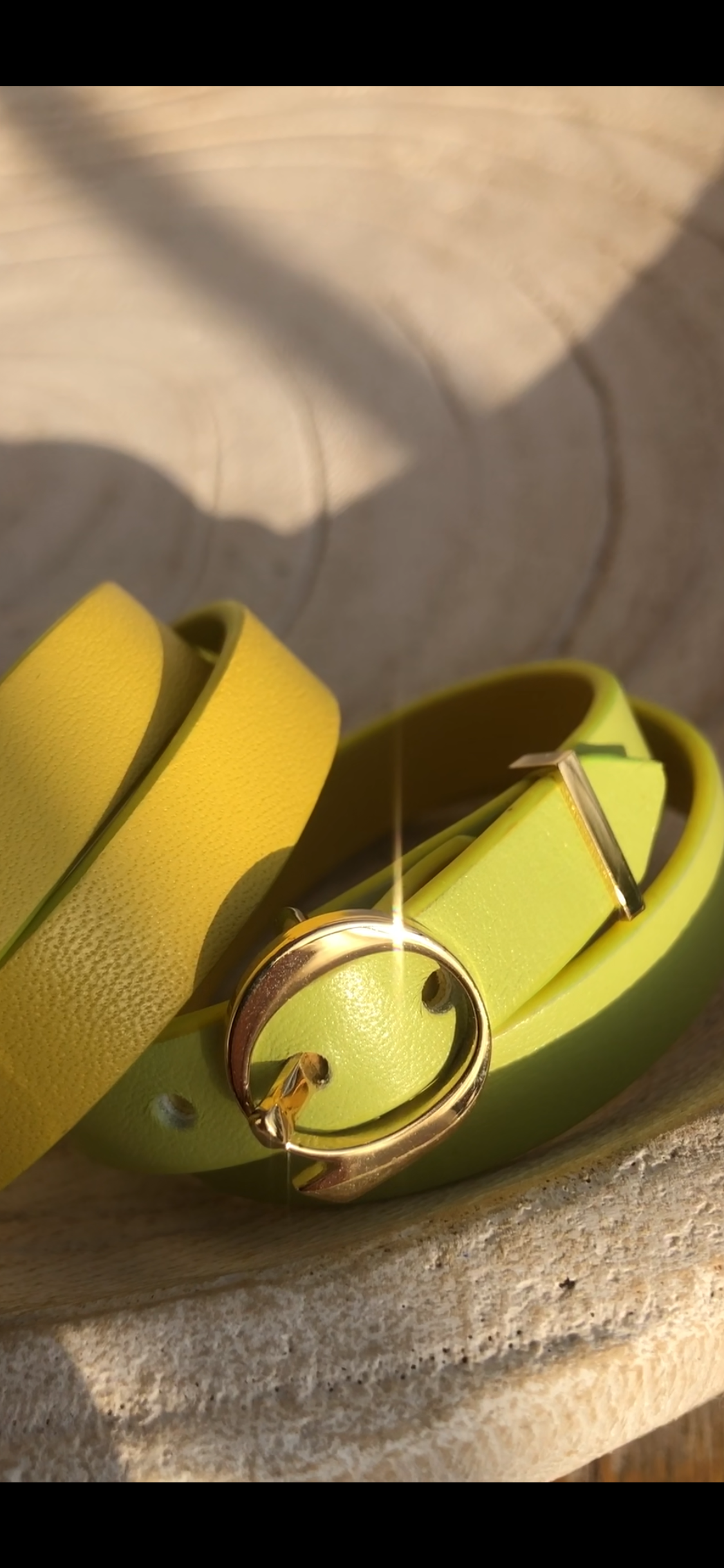 Duo Twist Bracelet Yellow/Lime