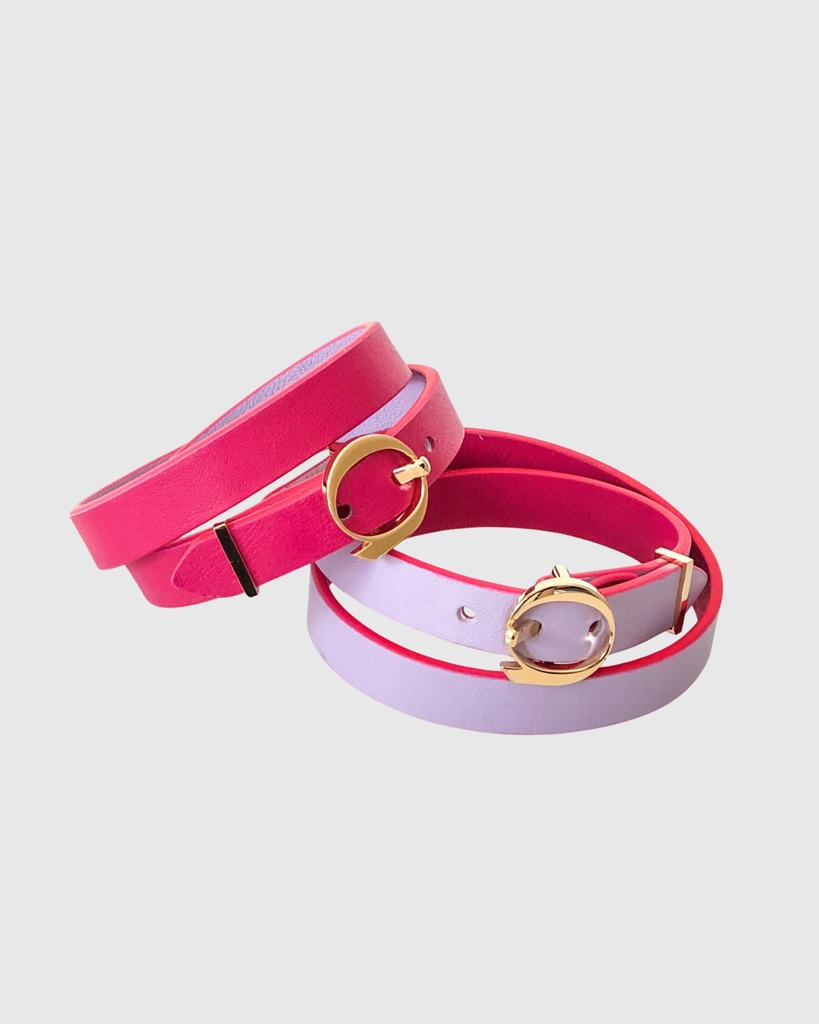 Duo Twist Bracelet Lila/Fuchsia
