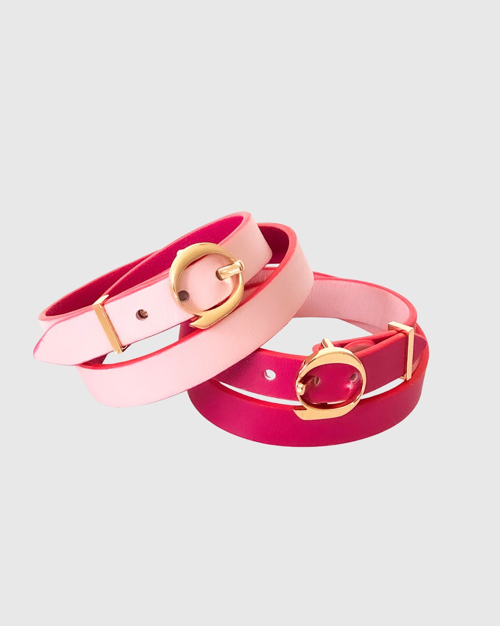 Duo Twist Bracelet Pink/Fuchsia
